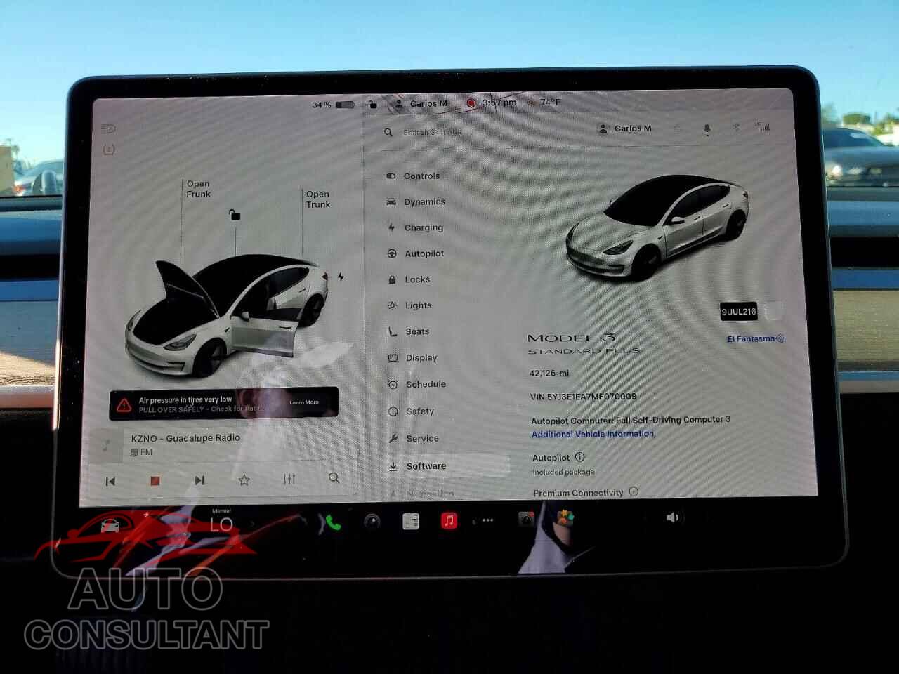 TESLA MODEL 3 2021 - 5YJ3E1EA7MF070009