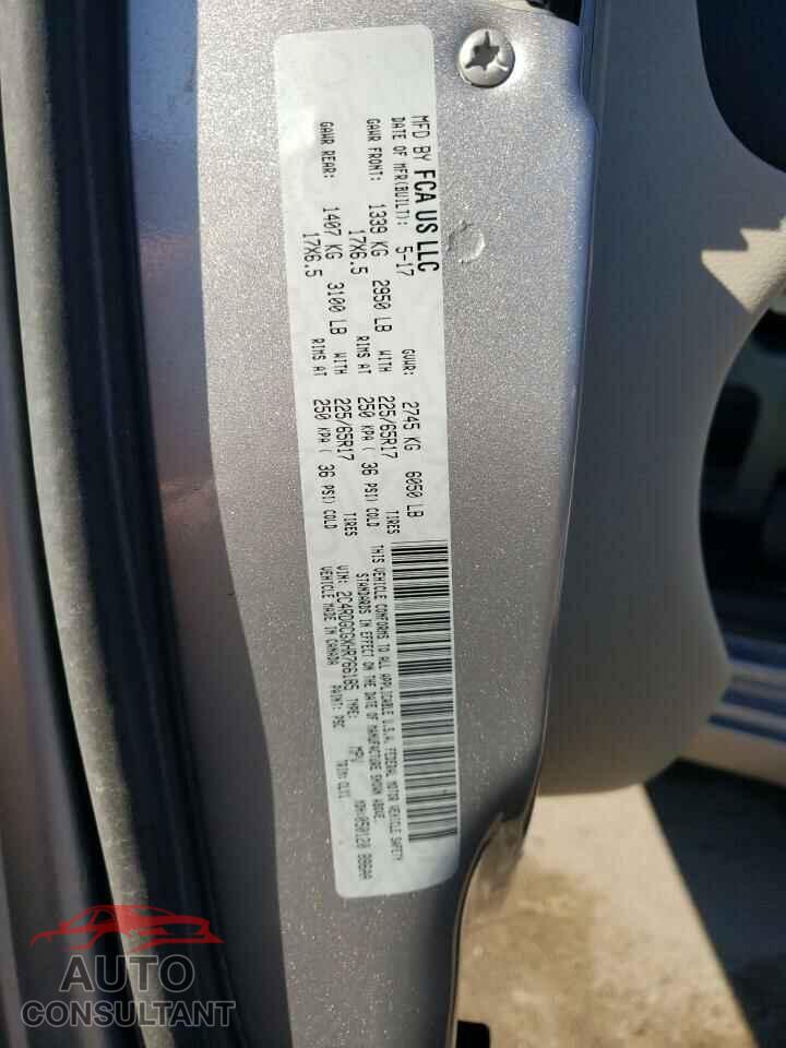 DODGE CARAVAN 2017 - 2C4RDGCGXHR766185