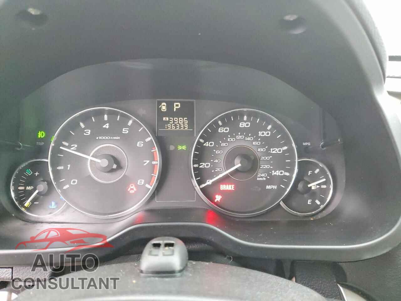 SUBARU OUTBACK 2011 - 4S4BRBCC7B3312796