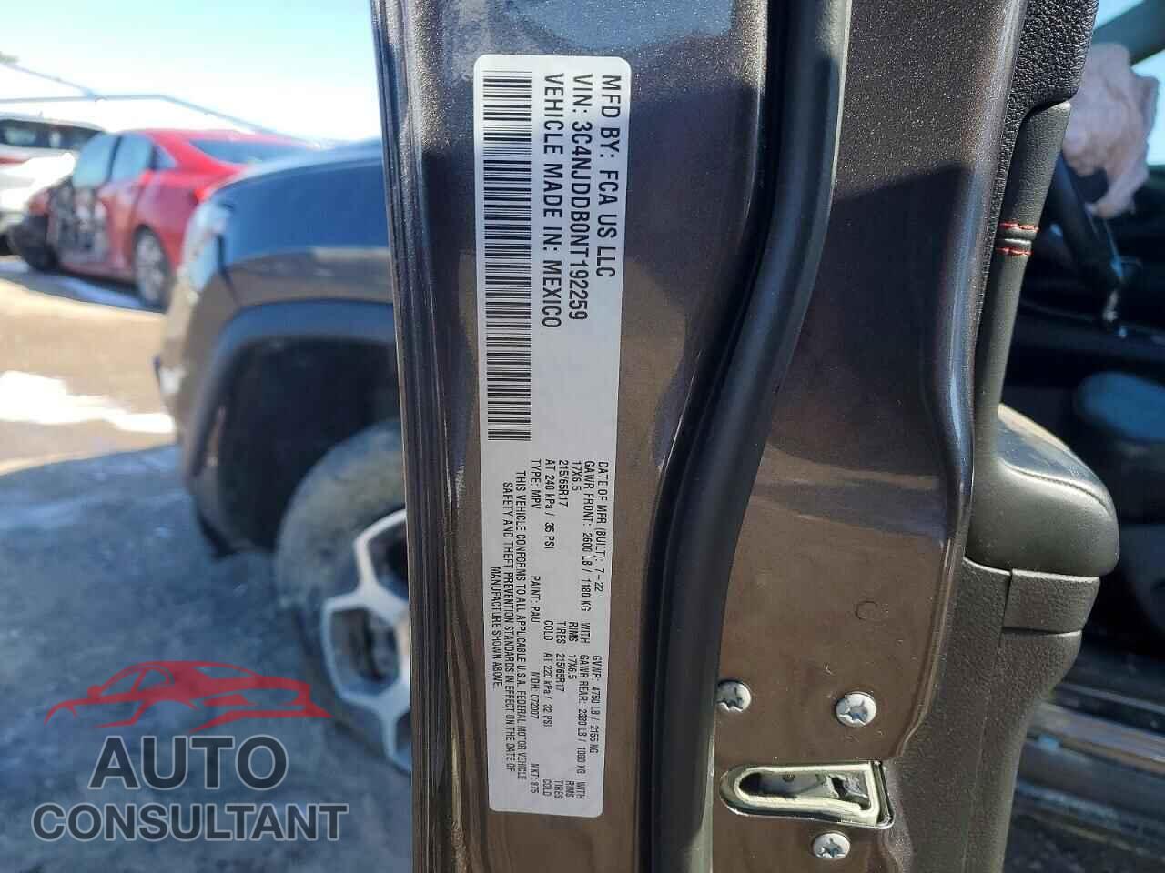 JEEP COMPASS 2022 - 3C4NJDDB0NT192259
