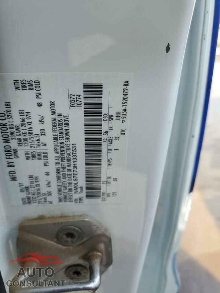 FORD TRANSIT 2017 - NM0LS7E73H1337531