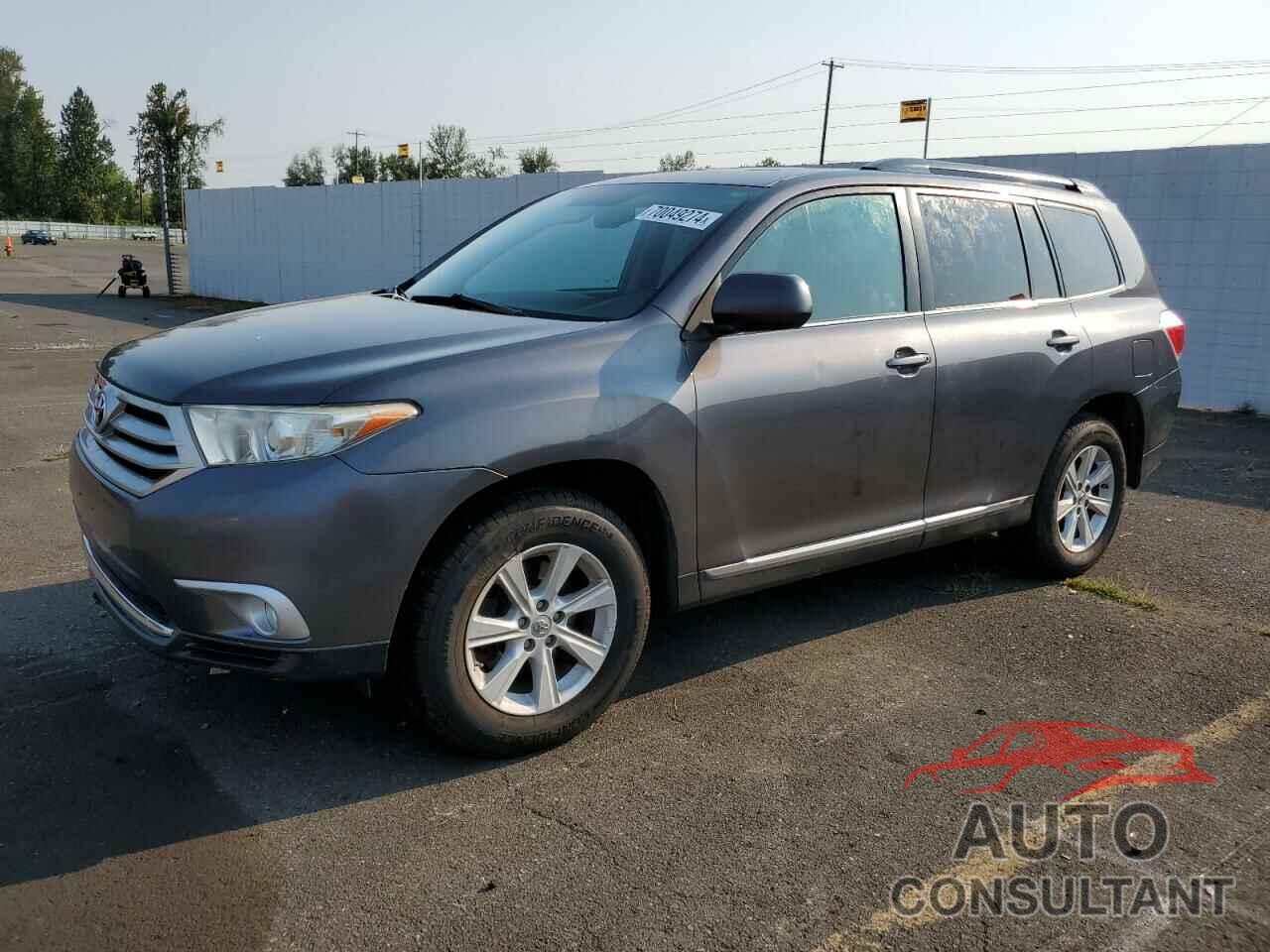 TOYOTA HIGHLANDER 2012 - 5TDBK3EH8CS136123