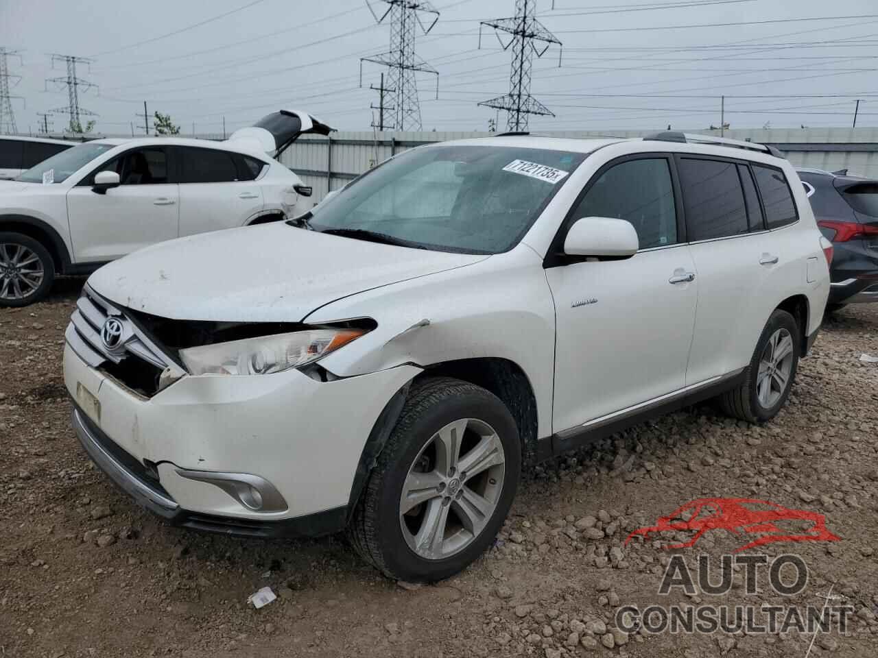 TOYOTA HIGHLANDER 2012 - 5TDDK3EH3CS137365