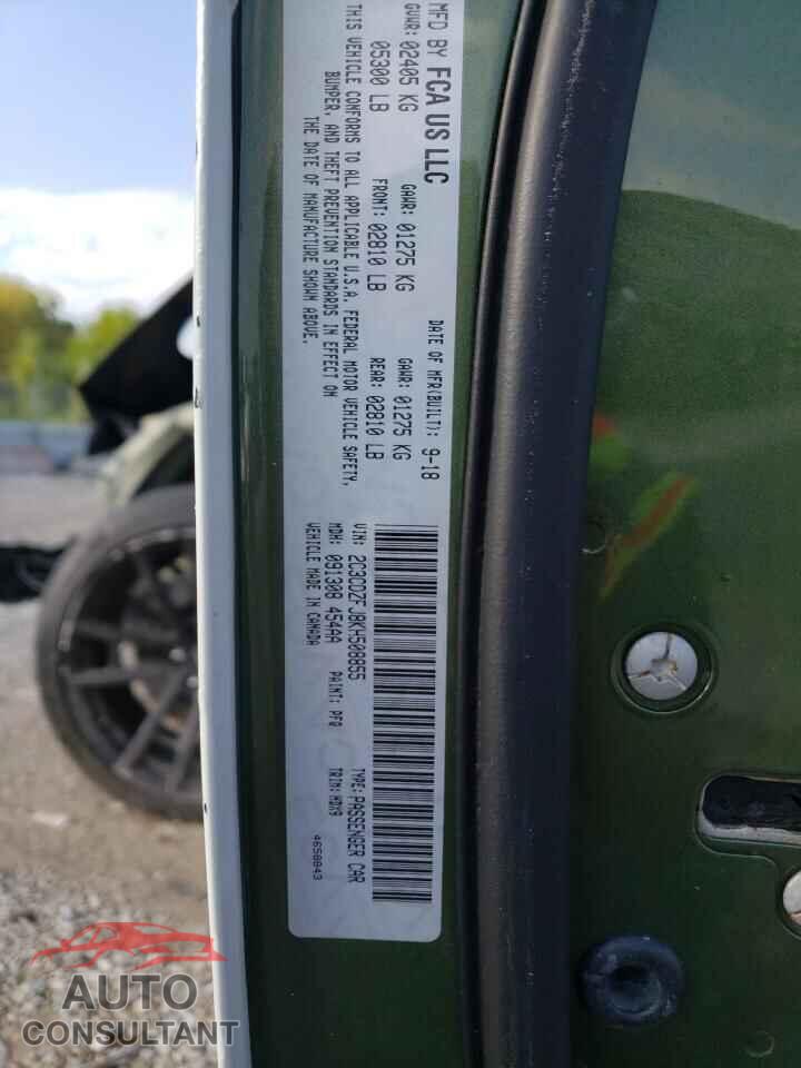 DODGE CHALLENGER 2019 - 2C3CDZFJ8KH508855