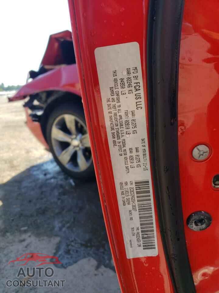 DODGE CHALLENGER 2016 - 2C3CDZAG2GH138327