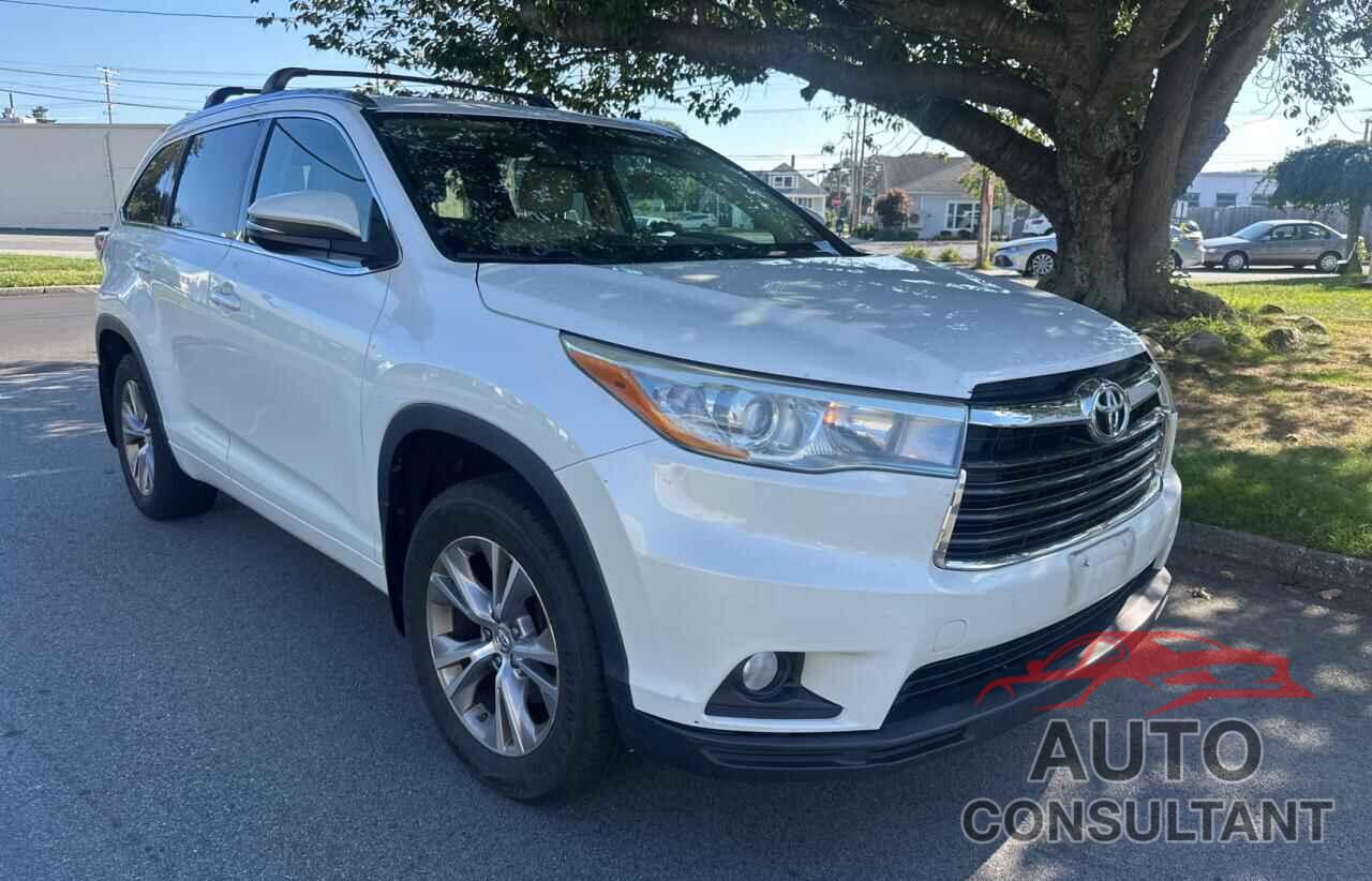 TOYOTA HIGHLANDER 2015 - 5TDJKRFH6FS223049