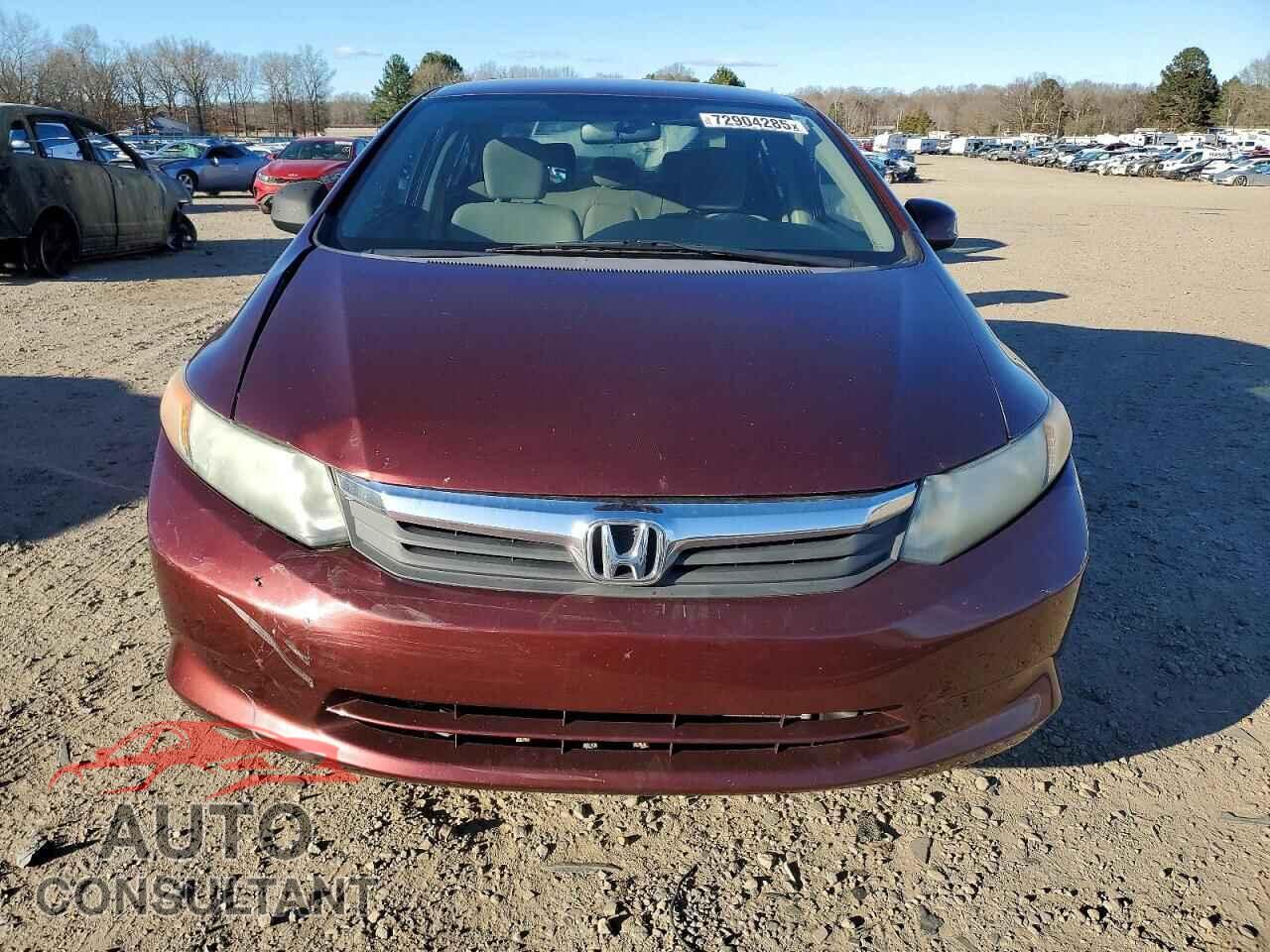 HONDA CIVIC 2012 - 19XFB2F55CE077896