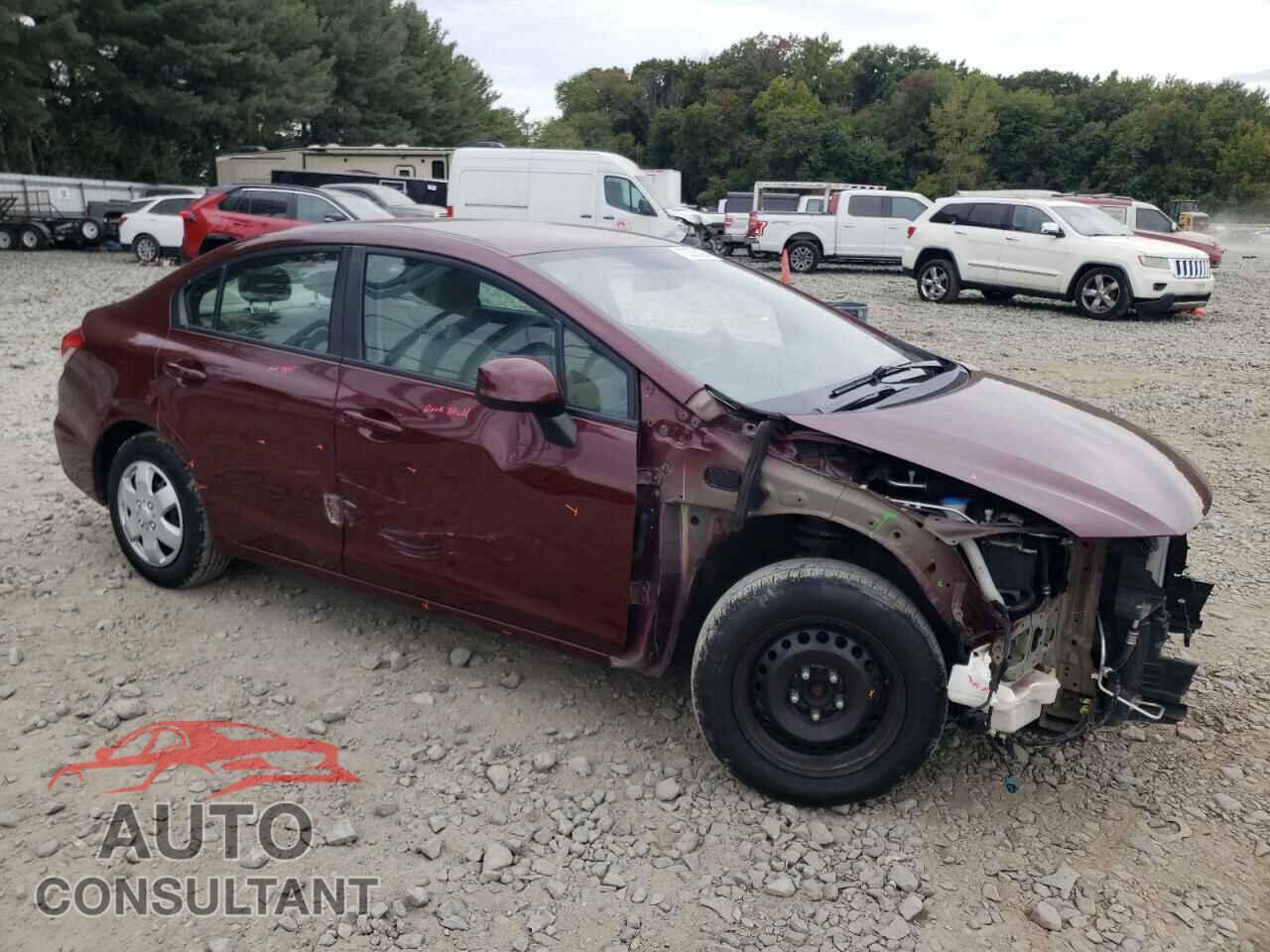 HONDA CIVIC 2013 - 19XFB2F54DE250860