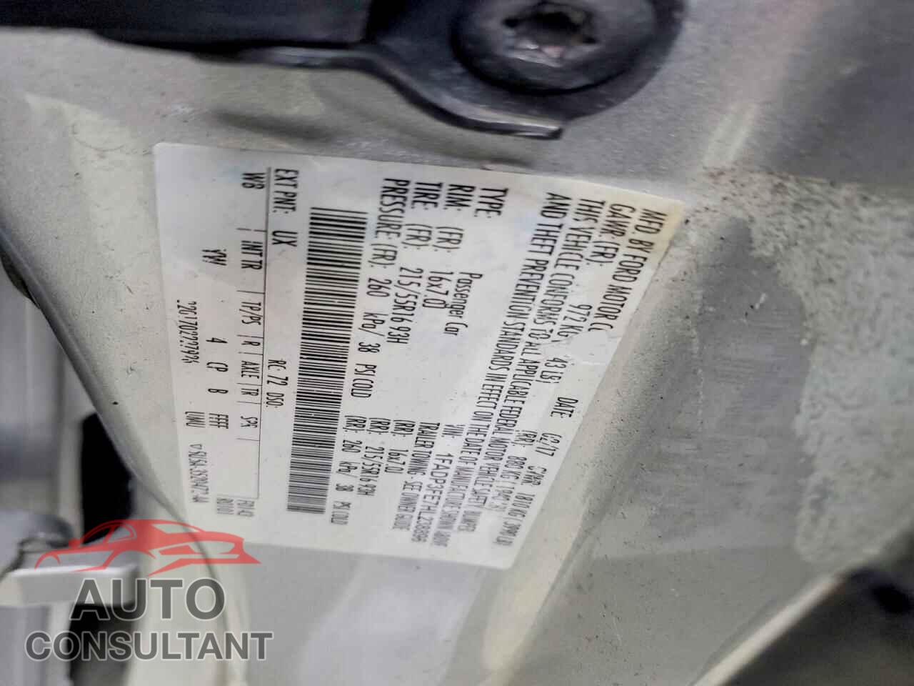 FORD FOCUS 2017 - 1FADP3FE7HL238896