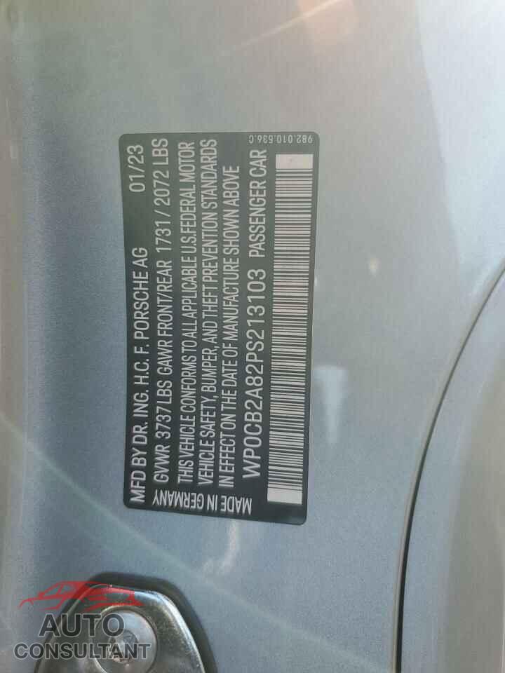 PORSCHE BOXSTER 2023 - WP0CB2A82PS213103
