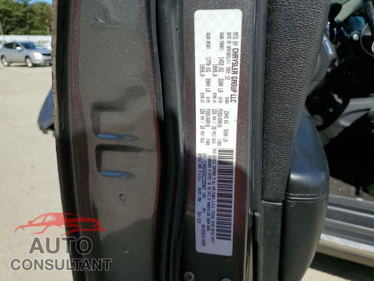 DODGE DURANGO 2012 - 1C4RDHDG3CC335807