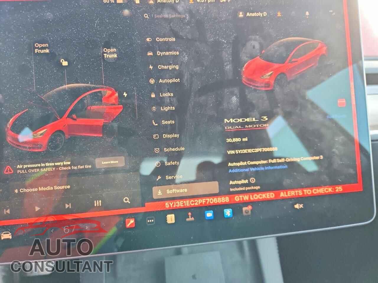 TESLA MODEL 3 2023 - 5YJ3E1EC2PF706888