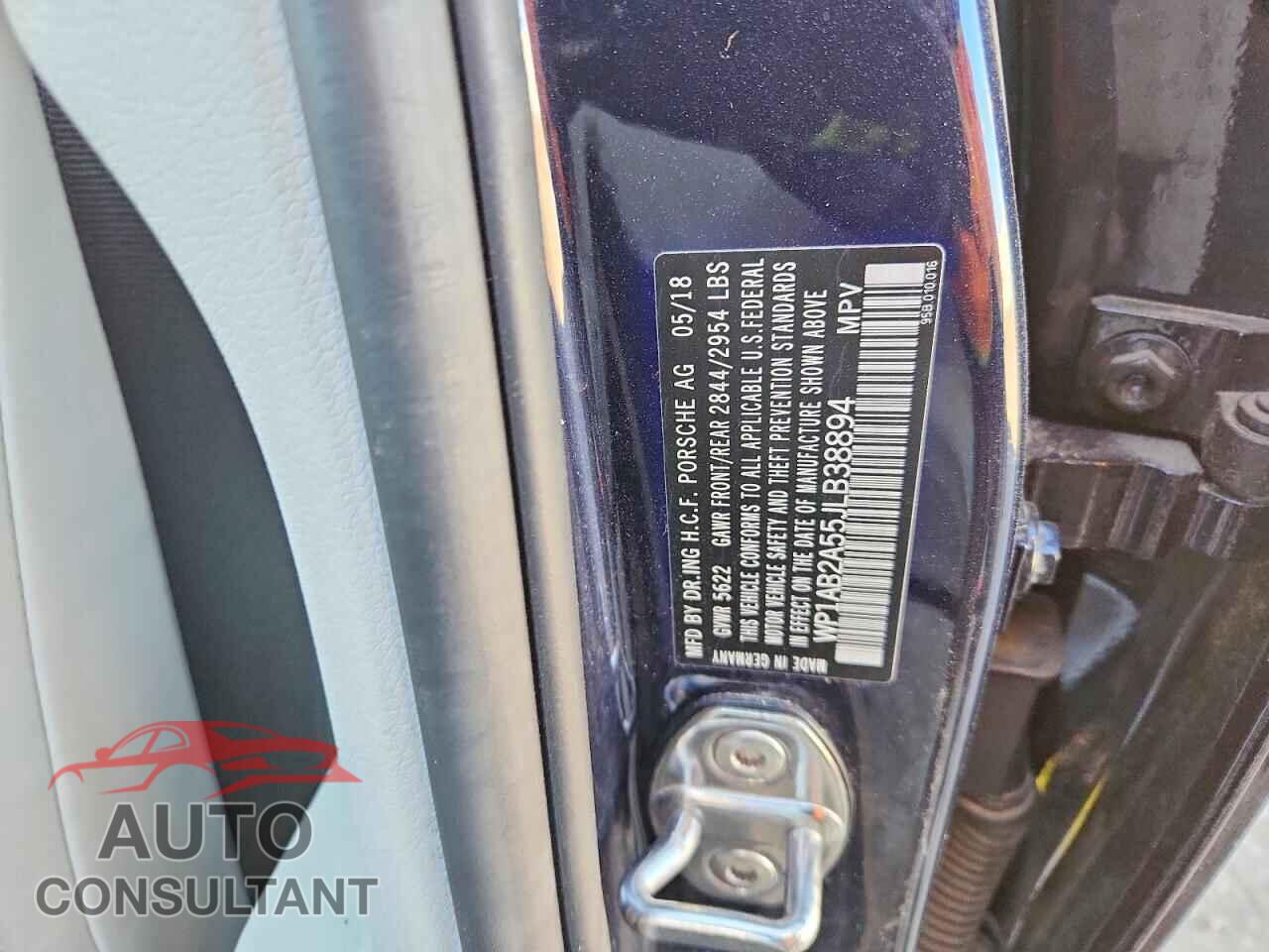 PORSCHE MACAN 2018 - WP1AB2A55JLB38894