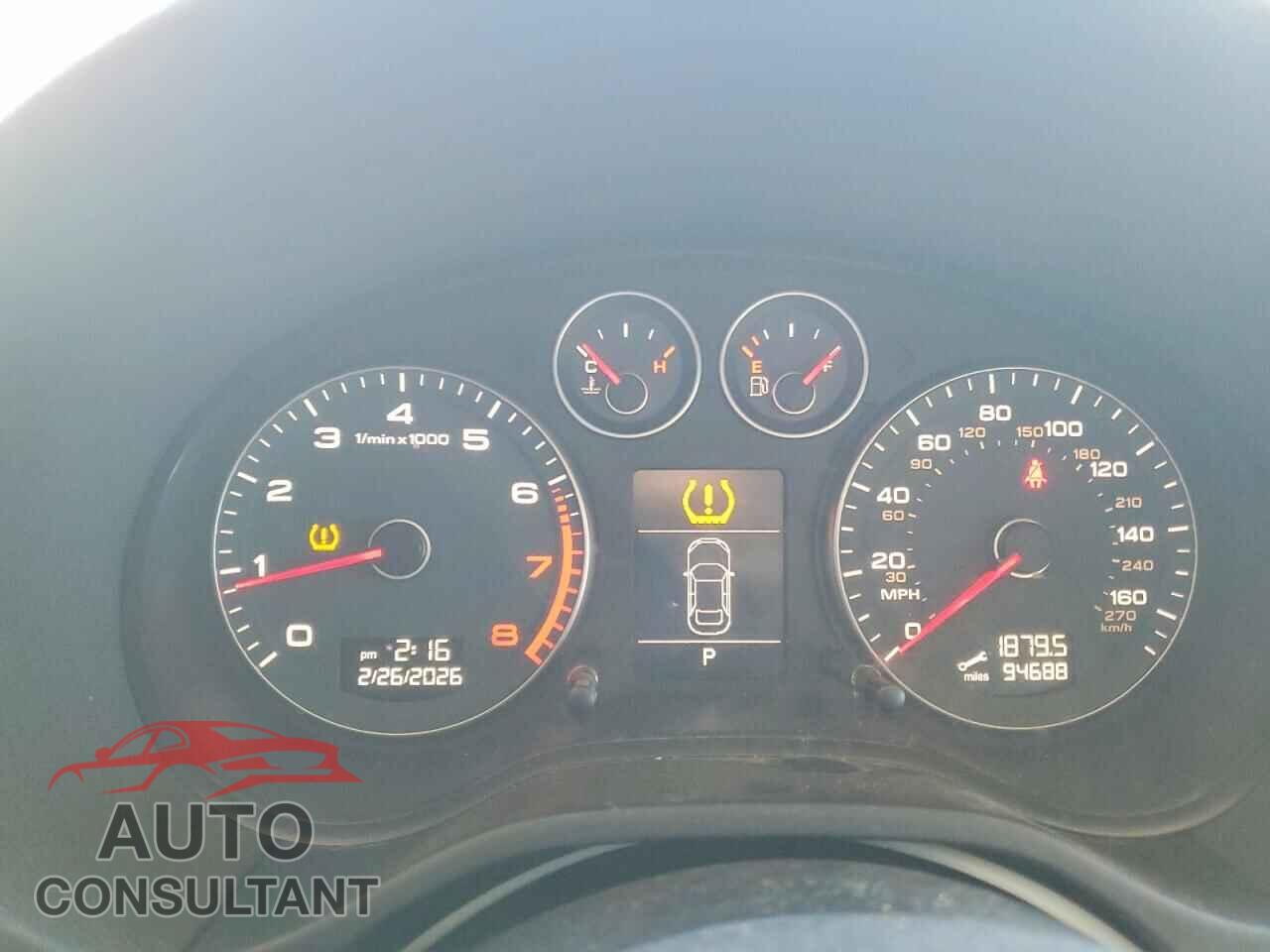 AUDI A3 2011 - WAUKEAFM4BA075286