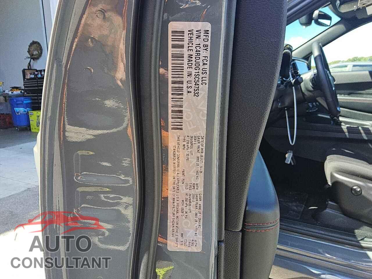 DODGE DURANGO 2025 - 1C4RDJDG1SC547532