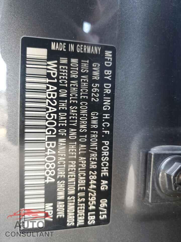 PORSCHE MACAN 2016 - WP1AB2A50GLB40884