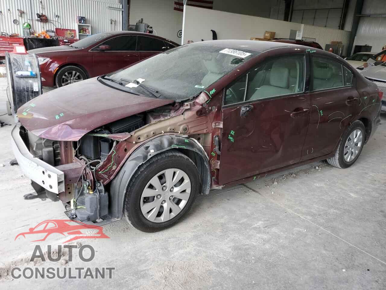 HONDA CIVIC 2012 - 2HGFB2F5XCH569829