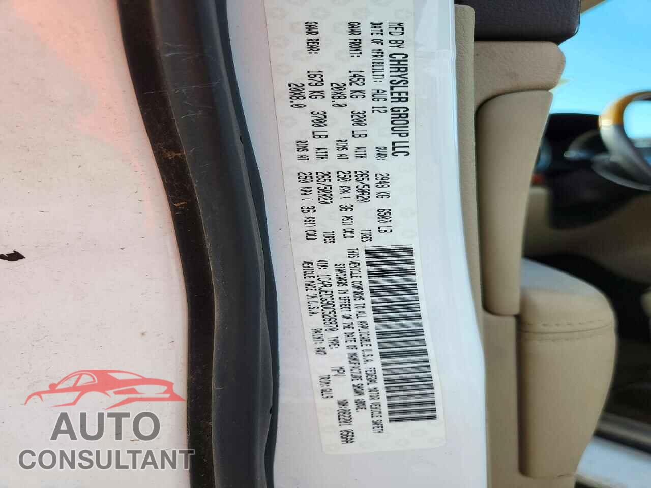JEEP CHEROKEE 2013 - 1C4RJECG9DC526870
