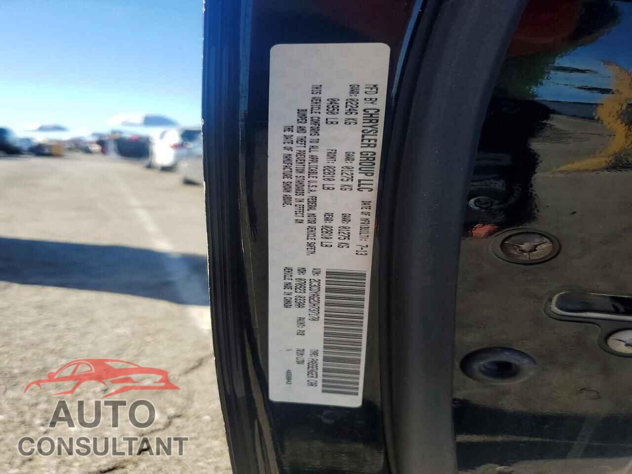 DODGE CHALLENGER 2013 - 2C3CDYAG2DH737170