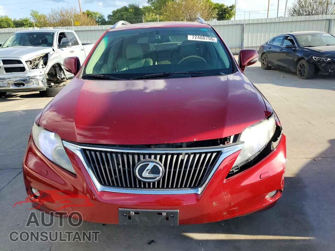LEXUS RX350 2010 - 2T2BK1BA8AC056737