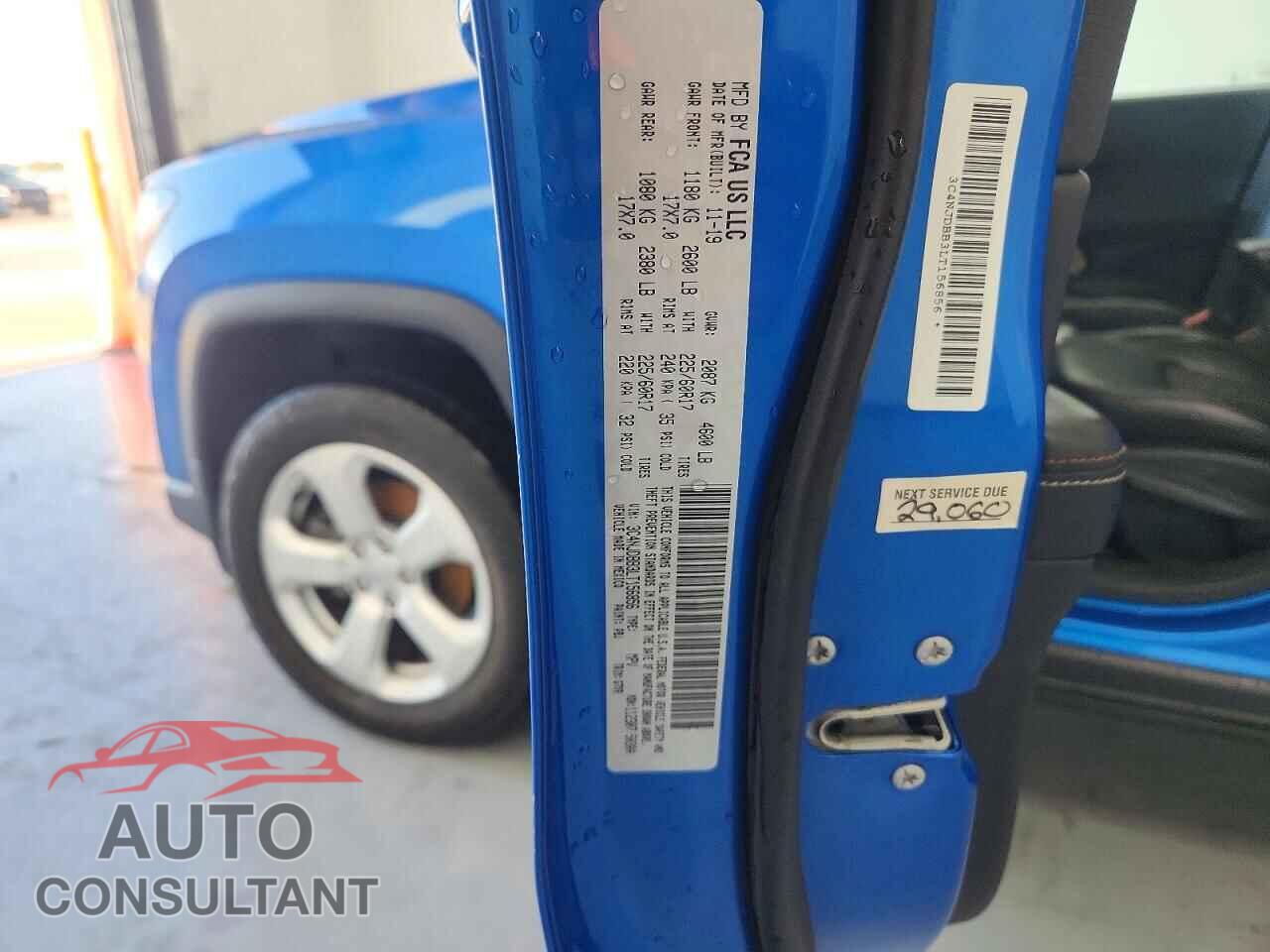 JEEP COMPASS 2020 - 3C4NJDBB3LT156856