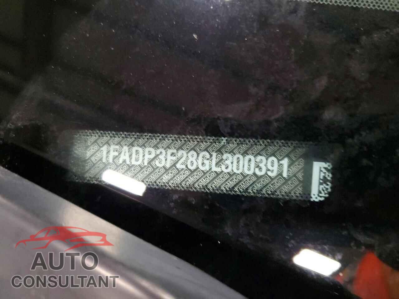 FORD FOCUS 2016 - 1FADP3F28GL300391