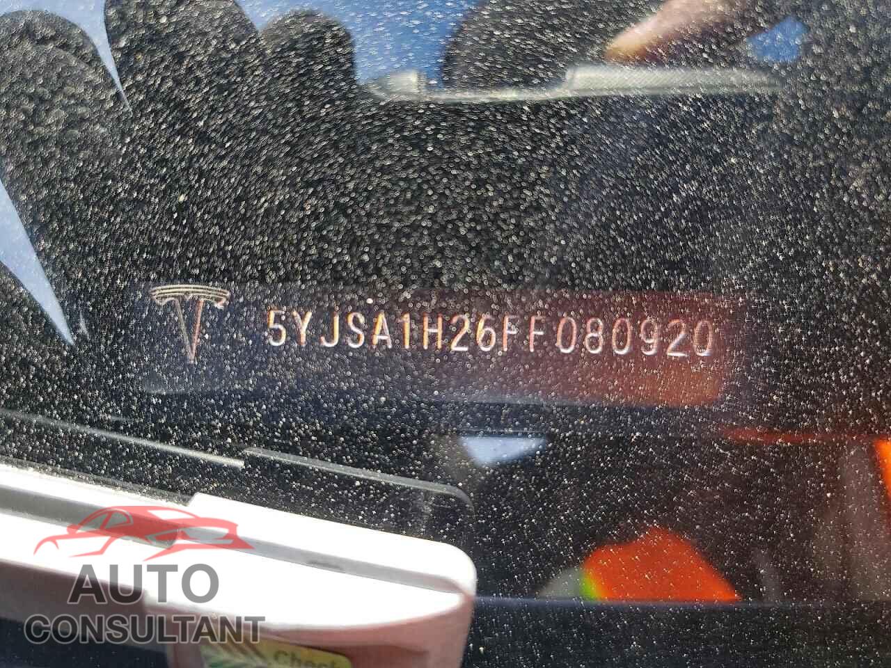 TESLA MODEL S 2015 - 5YJSA1H26FF080920