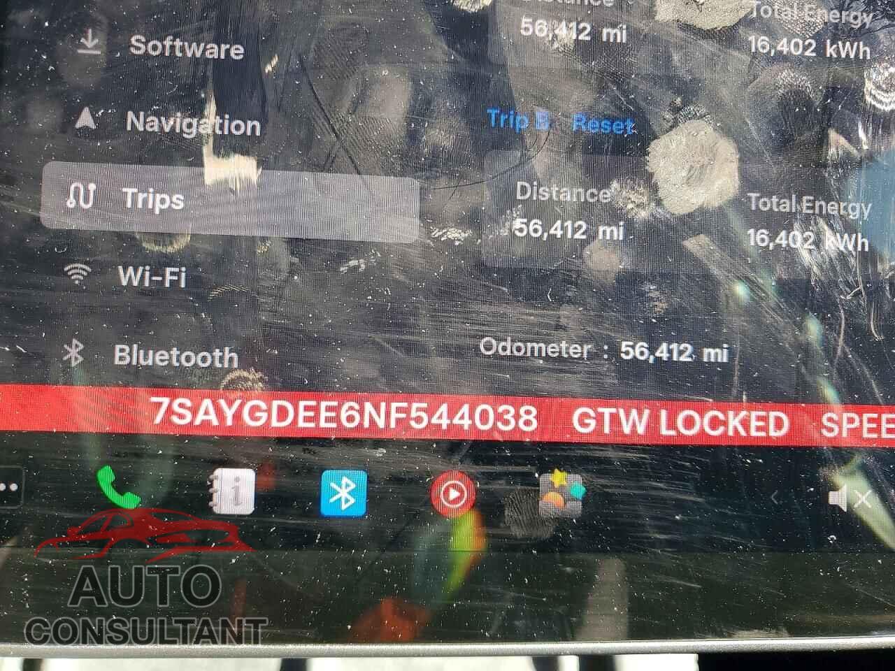 TESLA MODEL Y 2022 - 7SAYGDEE6NF544038