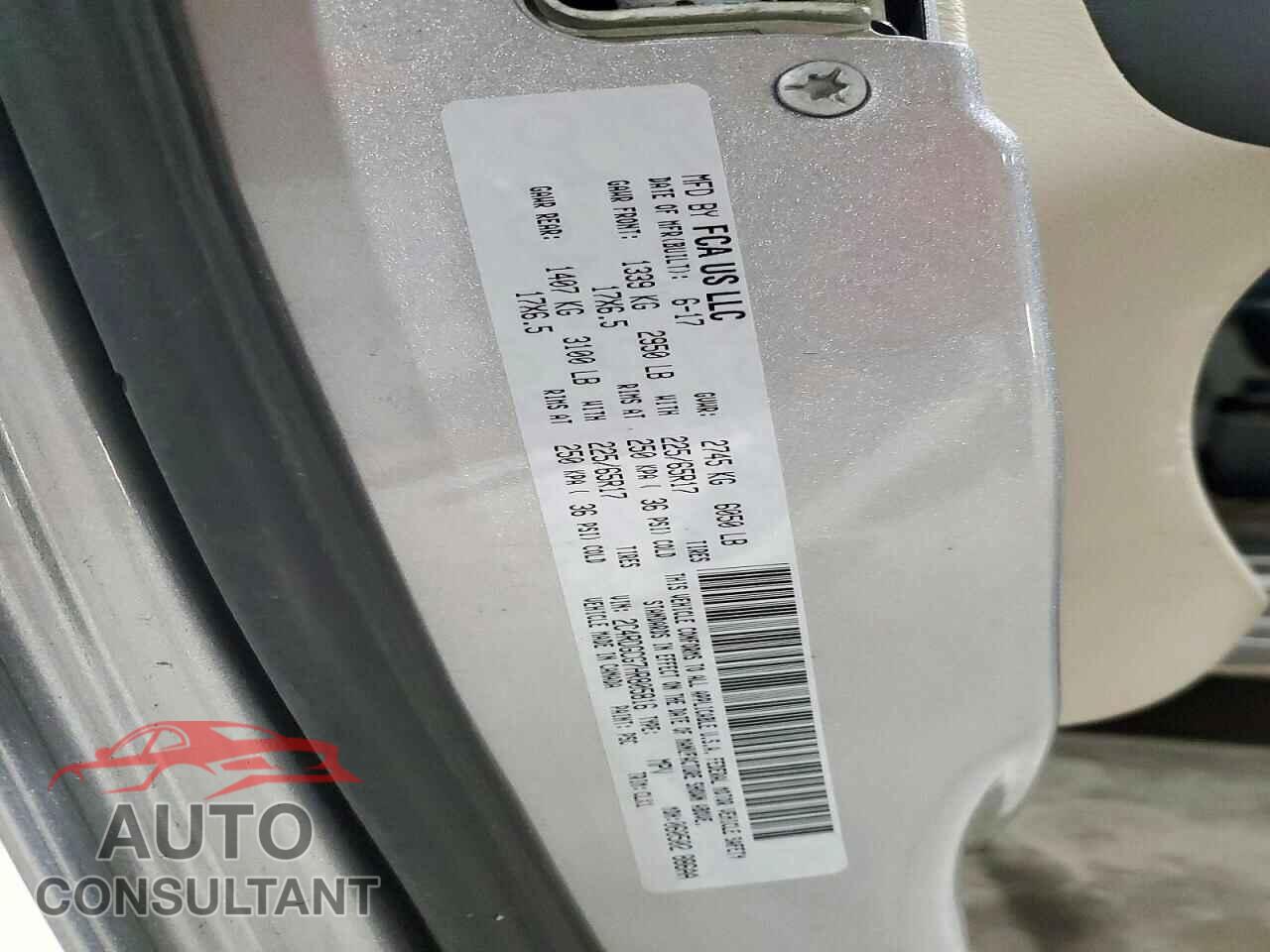 DODGE CARAVAN 2017 - 2C4RDGCG7HR805816