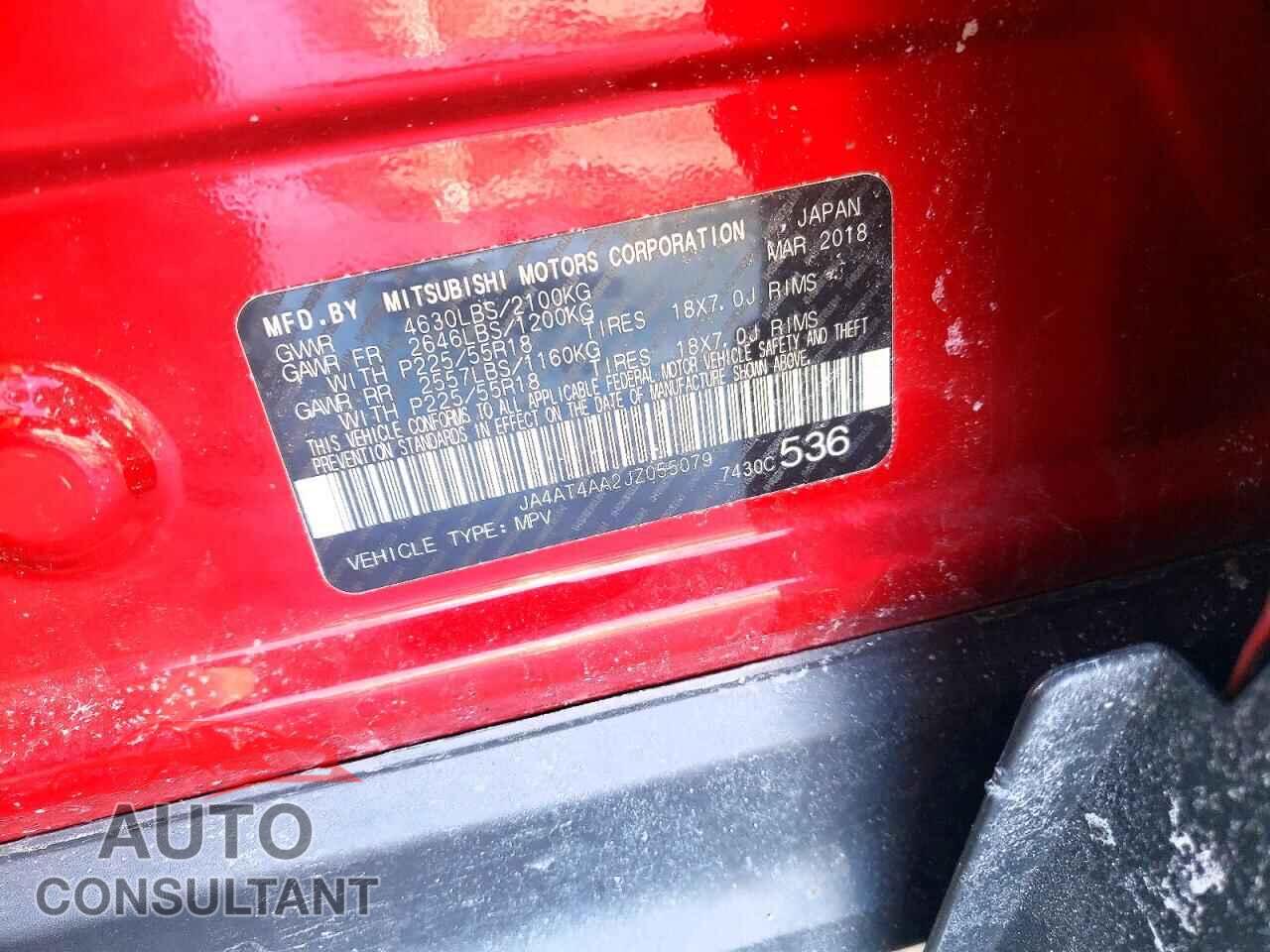 MITSUBISHI ECLIPSE 2018 - JA4AT4AA2JZ055079