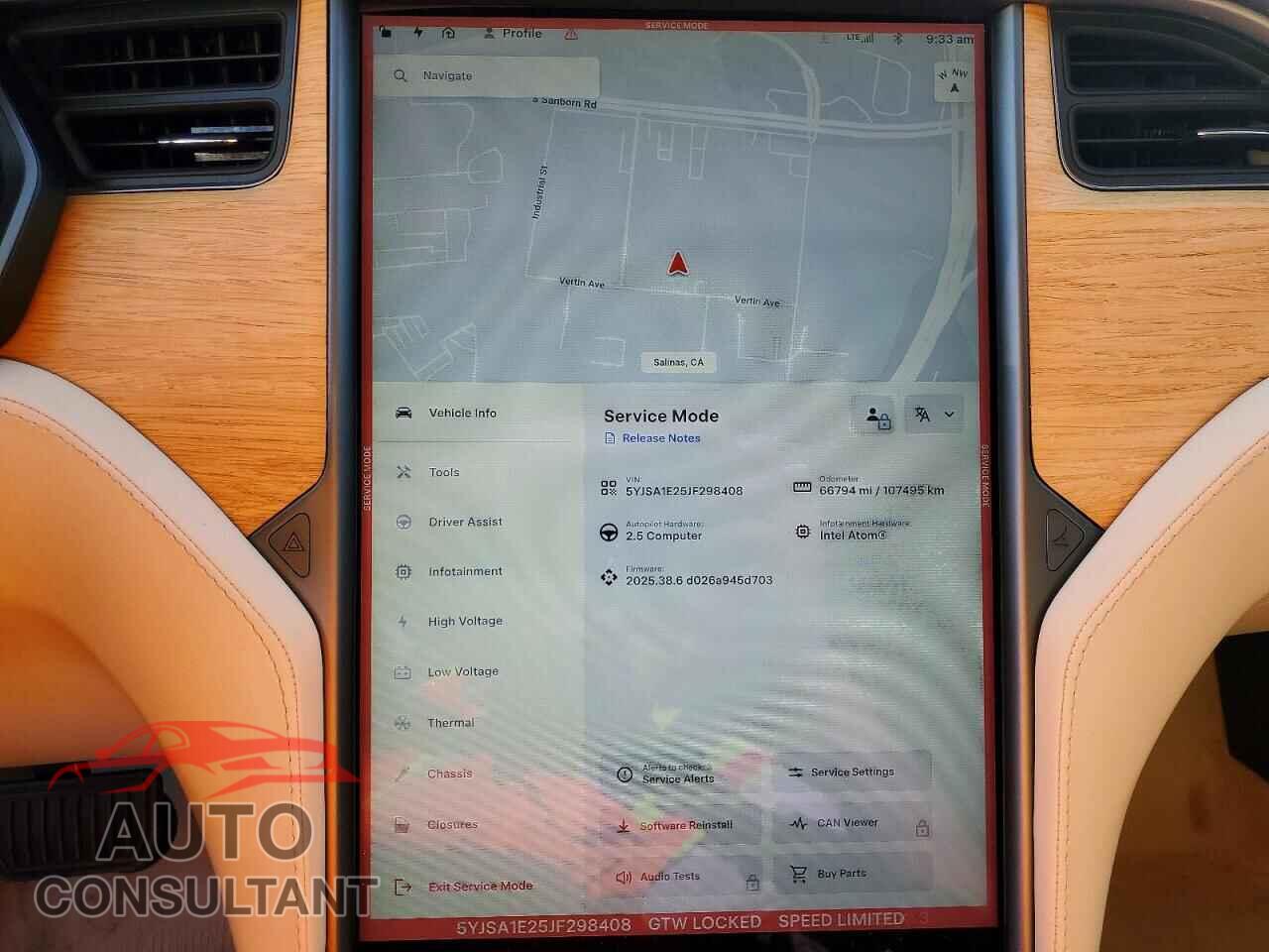 TESLA MODEL S 2018 - 5YJSA1E25JF298408