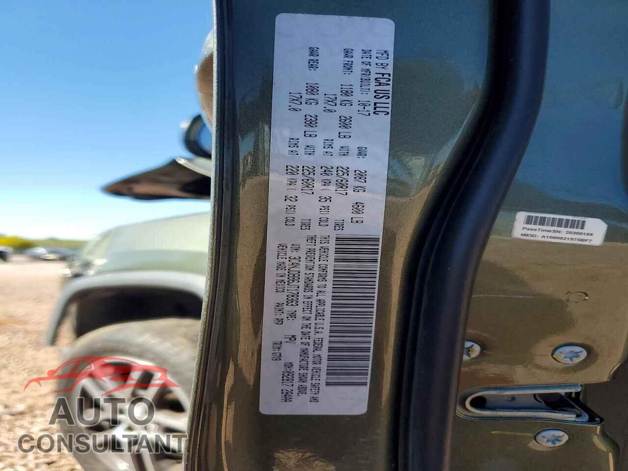 JEEP COMPASS 2018 - 3C4NJDBB6JT178363