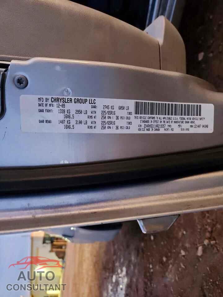 DODGE CARAVAN 2010 - 2D4RN5D11AR219357