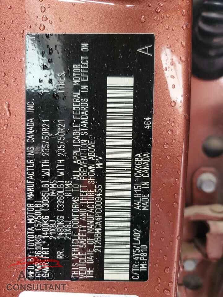 LEXUS RX 350H BA 2023 - 2T2BBMCA4PC009455