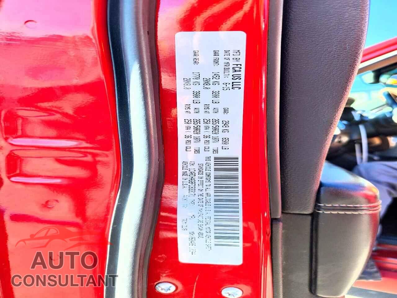 DODGE DURANGO 2015 - 1C4RDHAG8FC833171