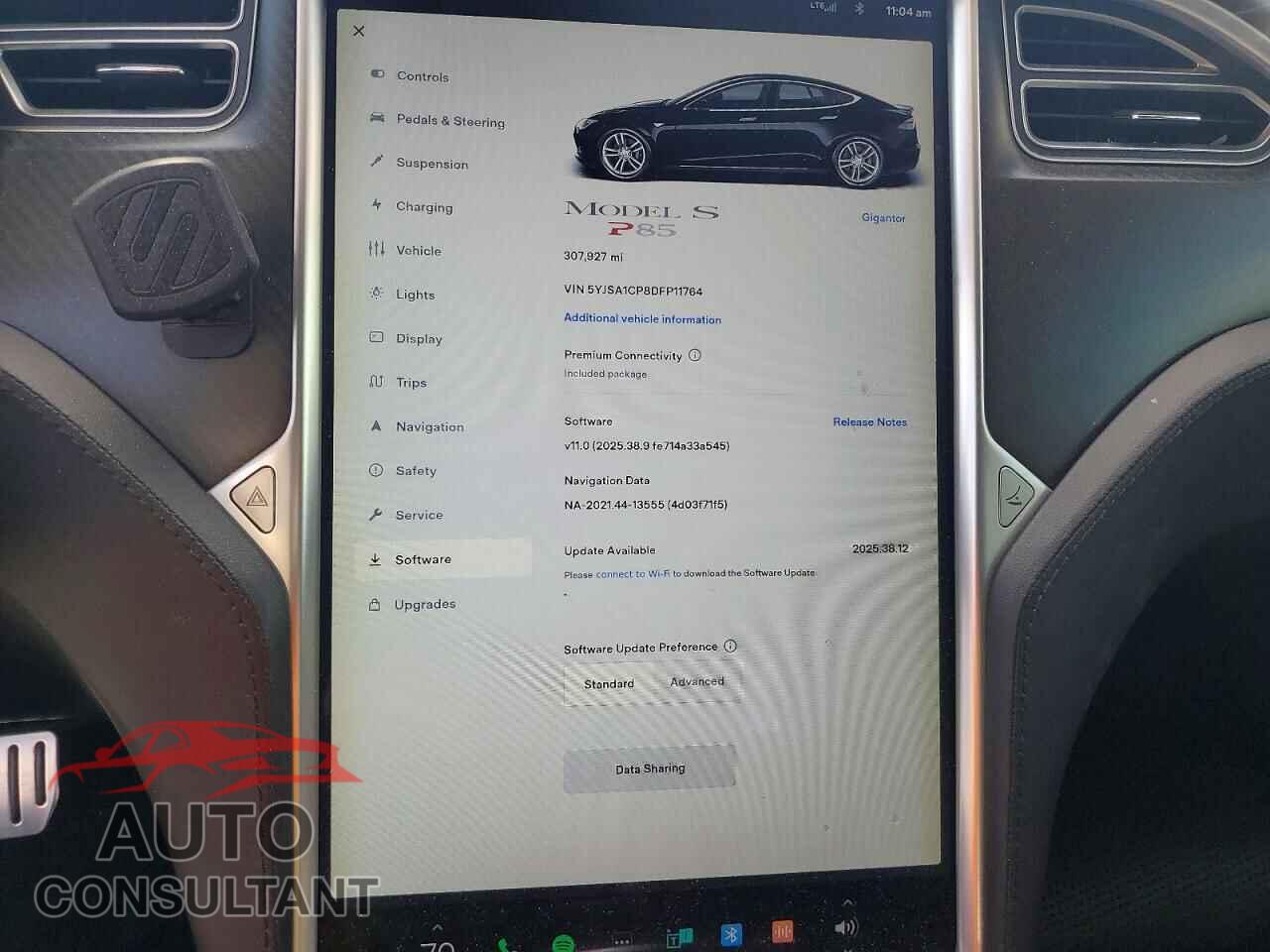 TESLA MODEL S 2013 - 5YJSA1CP8DFP11764