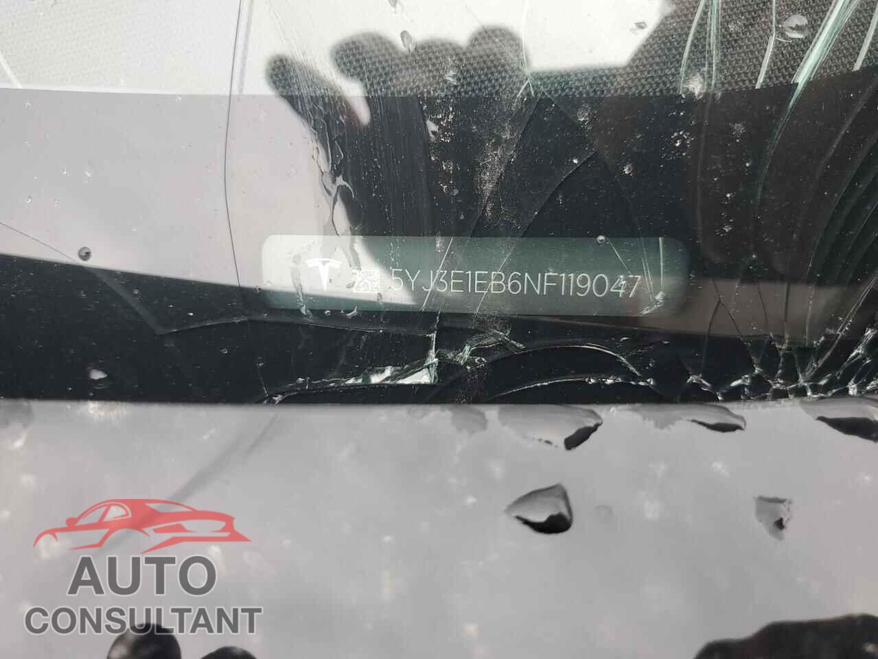TESLA MODEL 3 2022 - 5YJ3E1EB6NF119047