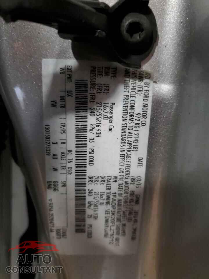 FORD FOCUS 2015 - 1FADP3K20FL276012