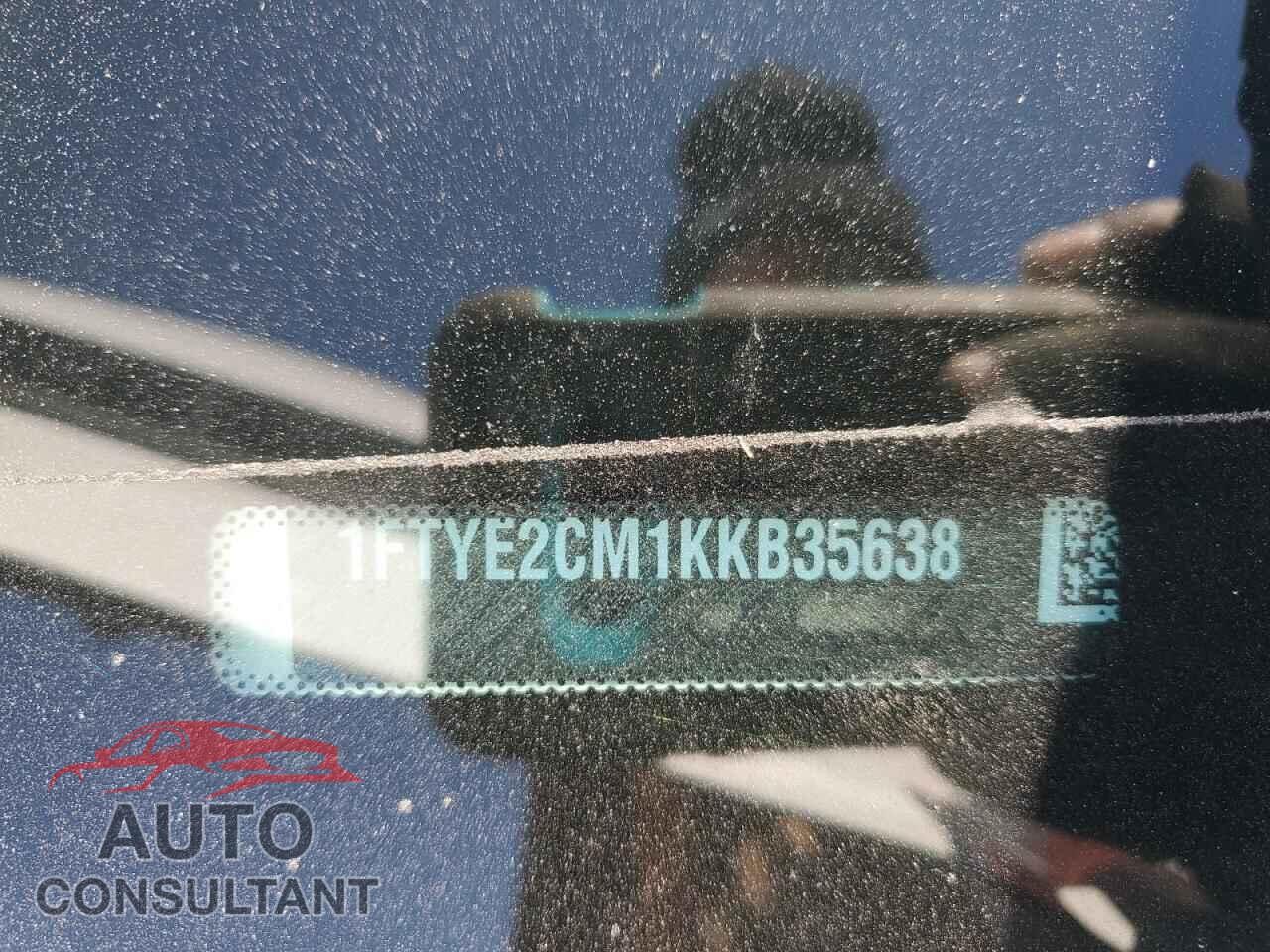 FORD TRANSIT 2019 - 1FTYE2CM1KKB35638