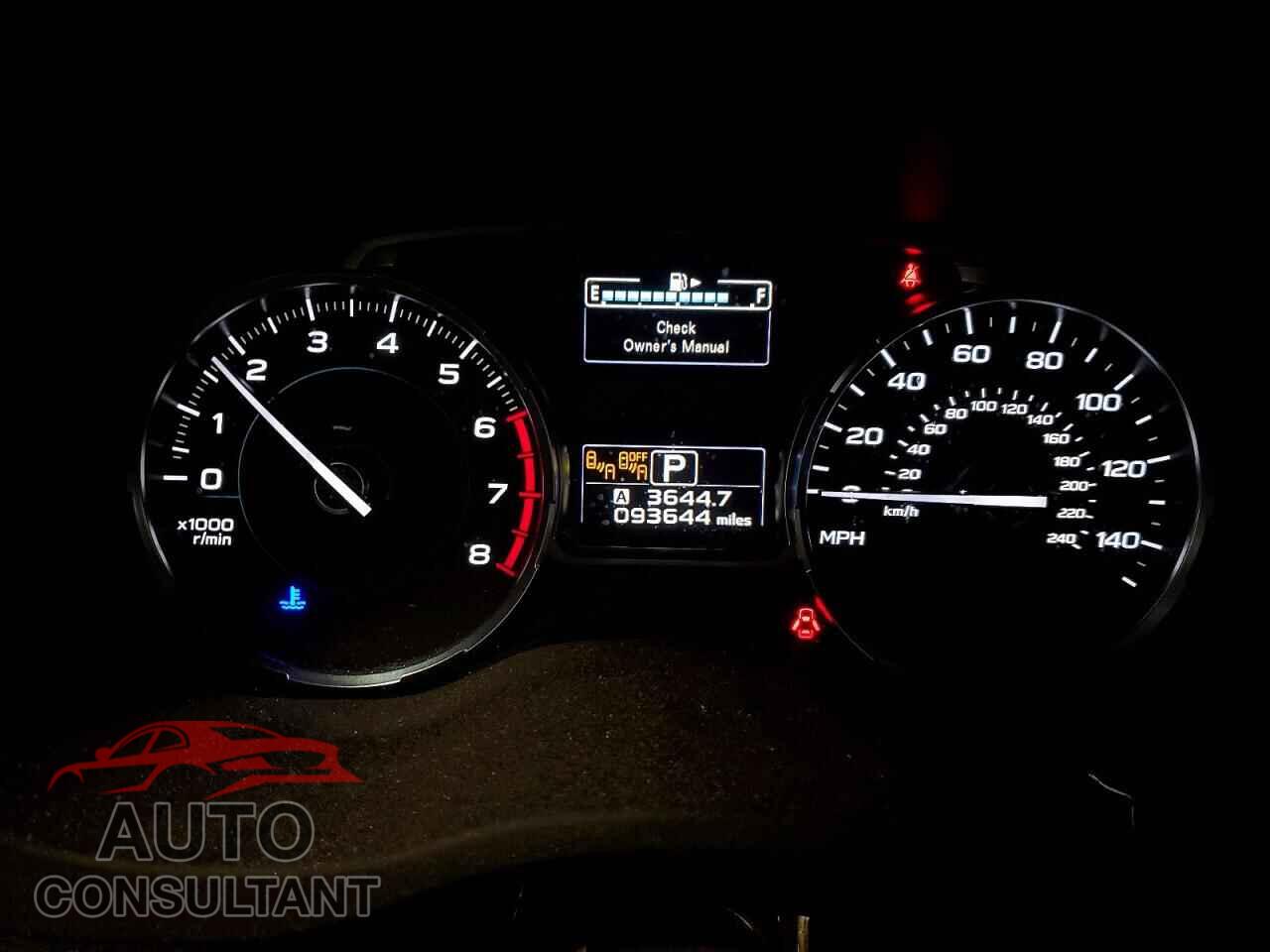 SUBARU FORESTER 2017 - JF2SJAJC2HH484613