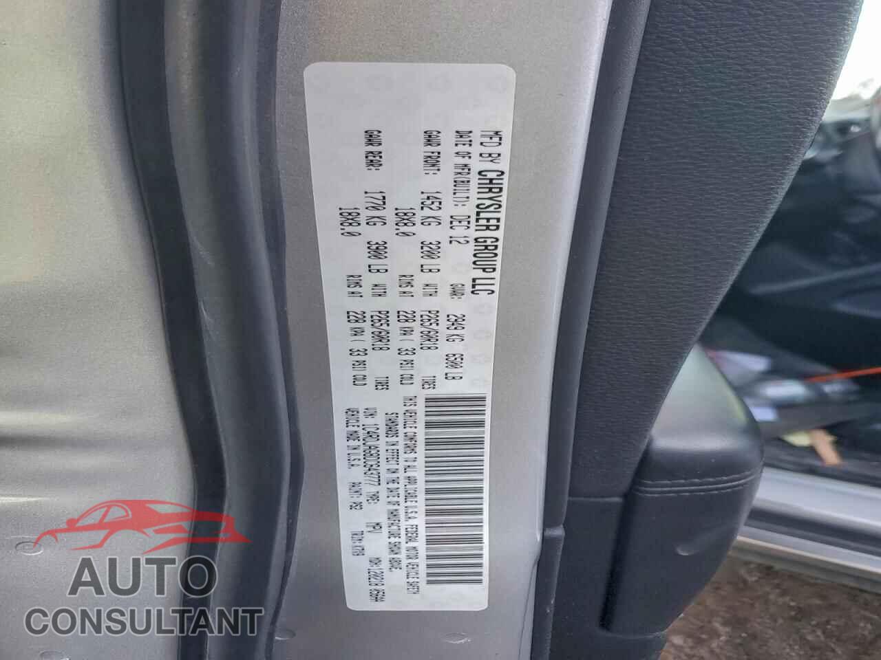 DODGE DURANGO 2013 - 1C4RDJAG8DC643777