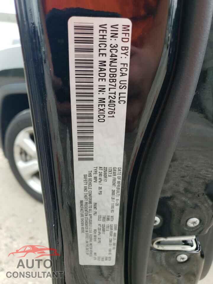 JEEP COMPASS 2020 - 3C4NJDBB7LT240761