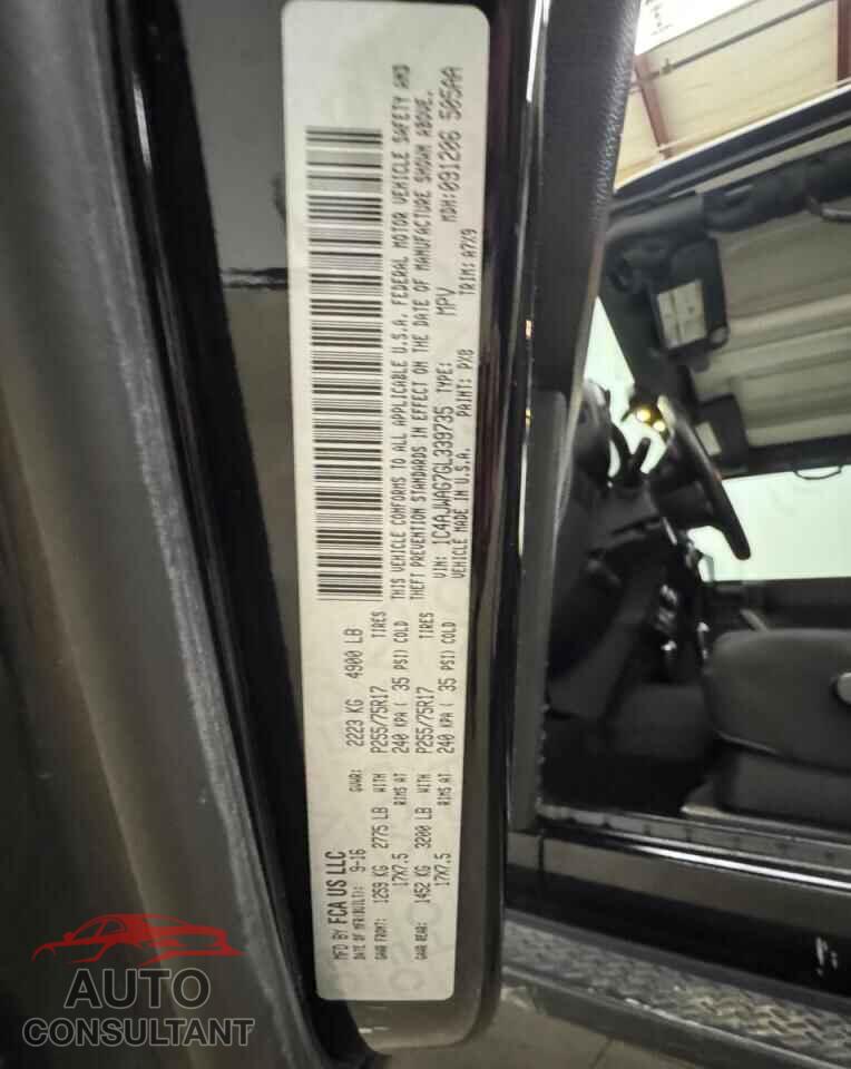 JEEP WRANGLER 2016 - 1C4AJWAG7GL339735