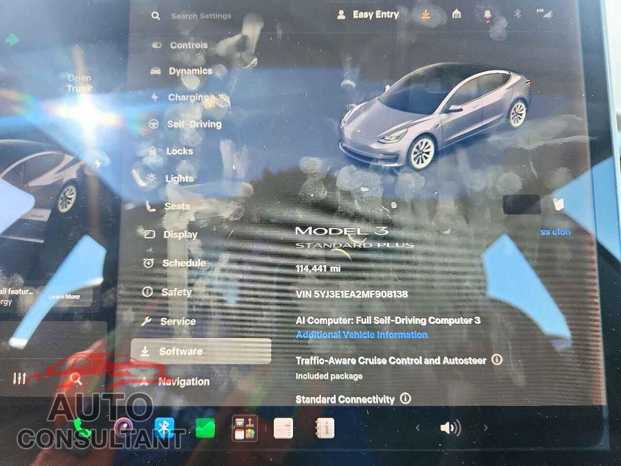 TESLA MODEL 3 2021 - 5YJ3E1EA2MF908138