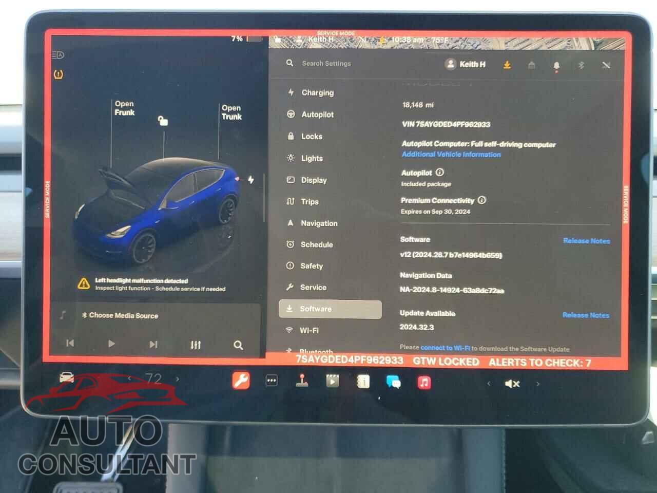 TESLA MODEL Y 2023 - 7SAYGDED4PF962933