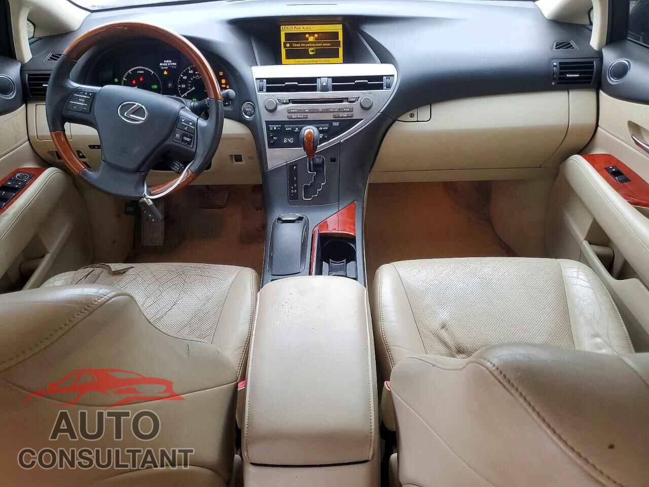 LEXUS RX450 2010 - JTJZB1BA1A2000816