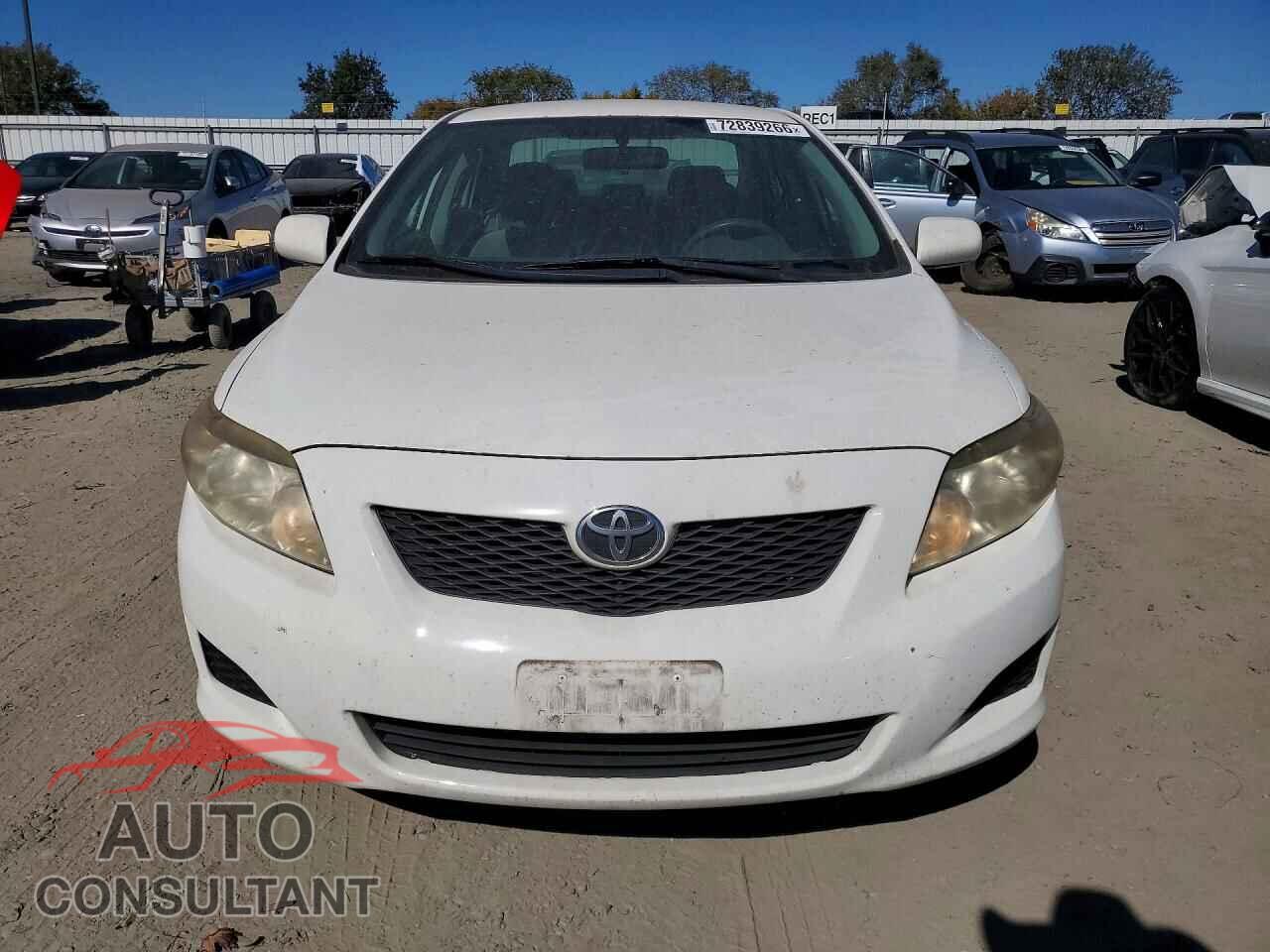 TOYOTA COROLLA 2009 - JTDBL40E09J012482
