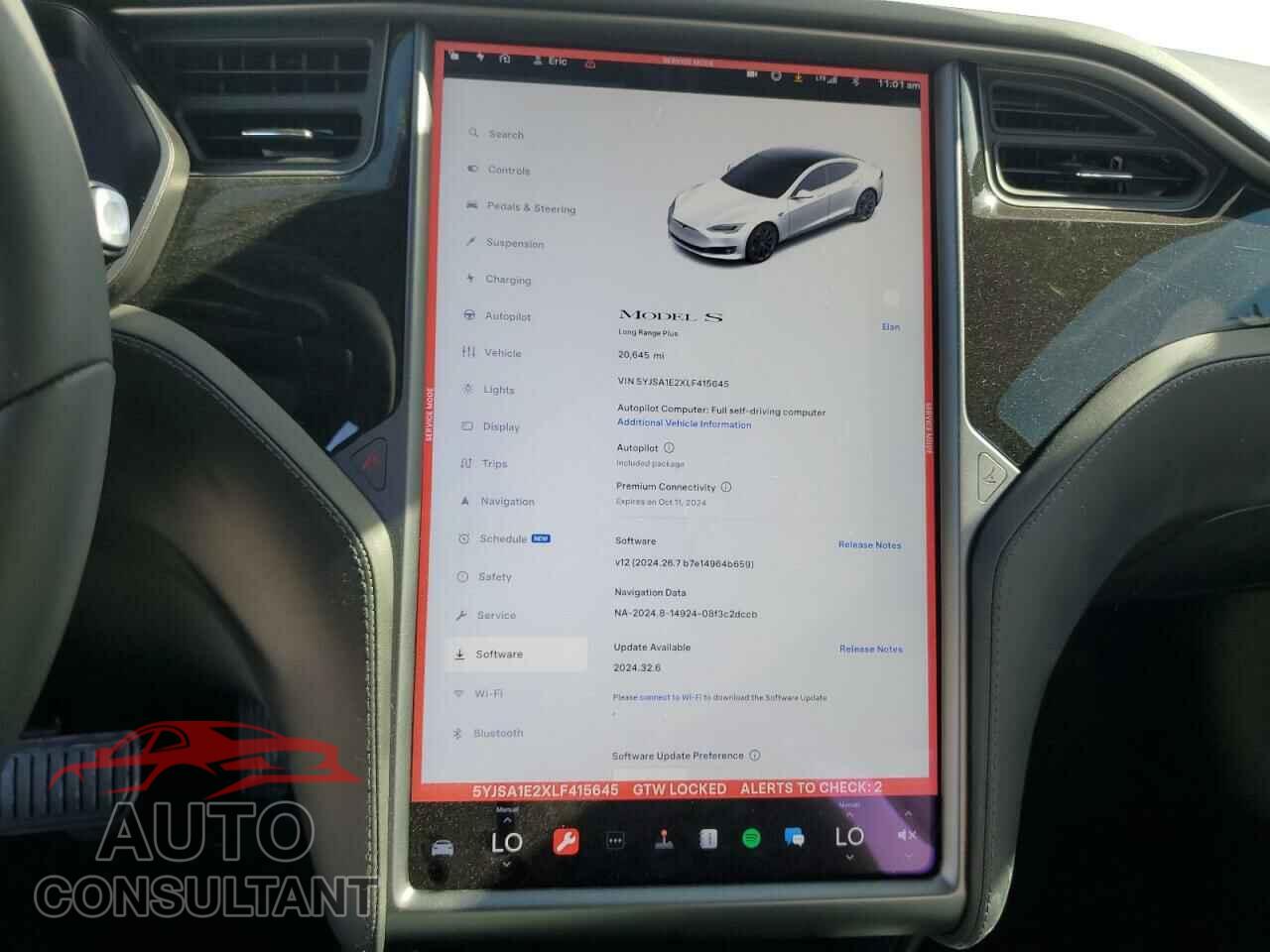 TESLA MODEL S 2020 - 5YJSA1E2XLF415645