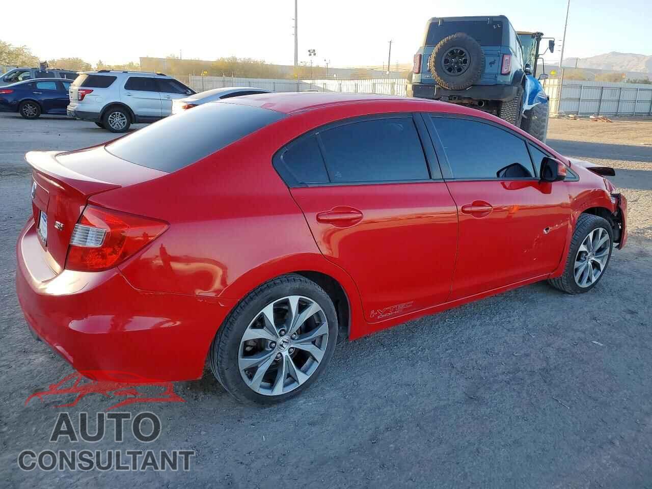HONDA CIVIC 2012 - 2HGFB6E54CH704599