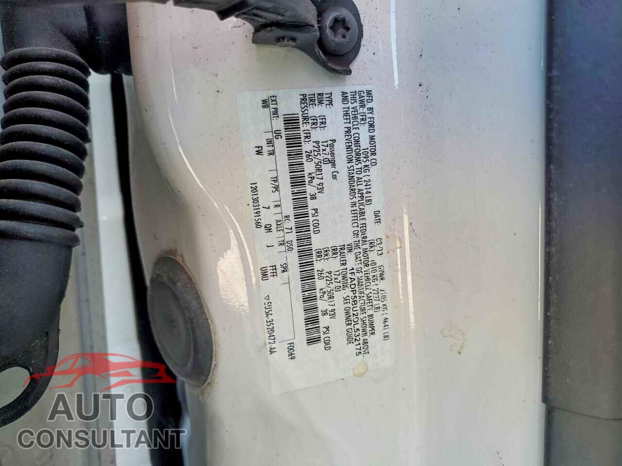 FORD CMAX 2013 - 1FADP5BU2DL532175